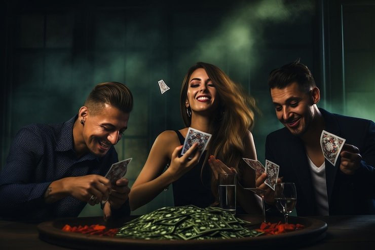 Studio live dealer blackjack di platform angkasabet dengan tampilan meja kartu